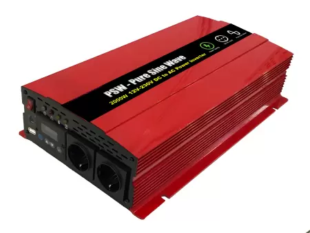 2000 W:n LCD-älykäs puhdas siniaaltotehoinvertteri 12 Vdc - 220 Vac - WINVPA20 2000 W:n puhdas siniaaltoinvertteri